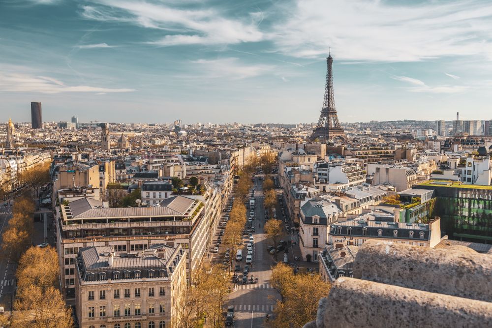 Beautiful,Panoramic,View,Of,Paris,From,The,Roof,Of,The
párizs