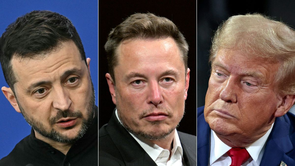 elon musk donald trump volodimir zelenszkij