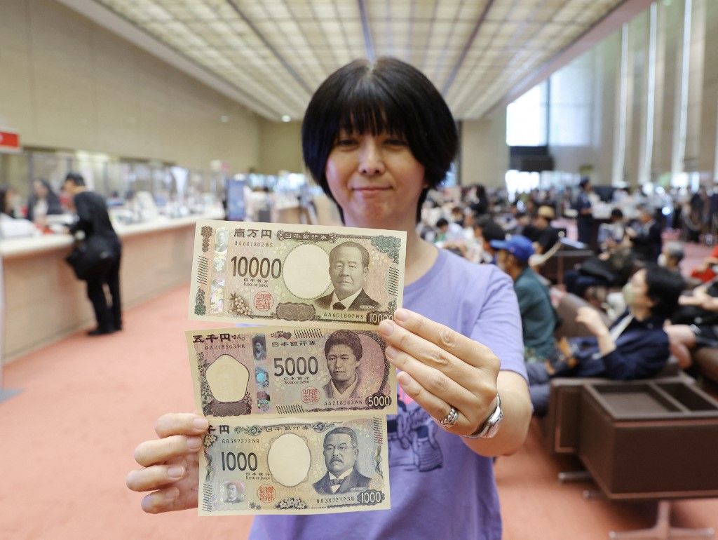 New banknotes issued in Japan