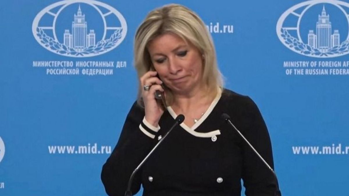 A háború egyik legkínosabb jelenetét hozta össze Oroszország és Marija Zaharova – videó 