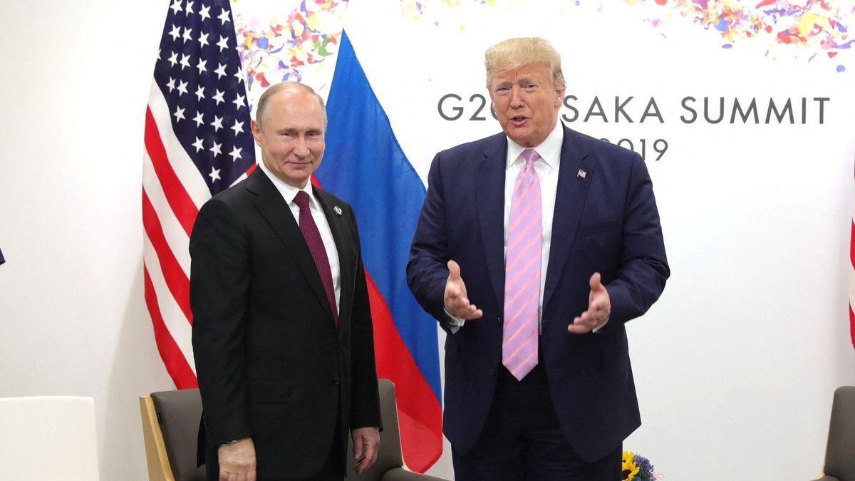 Vladimir Putin - Donald Trump meeting in Osaka orosz