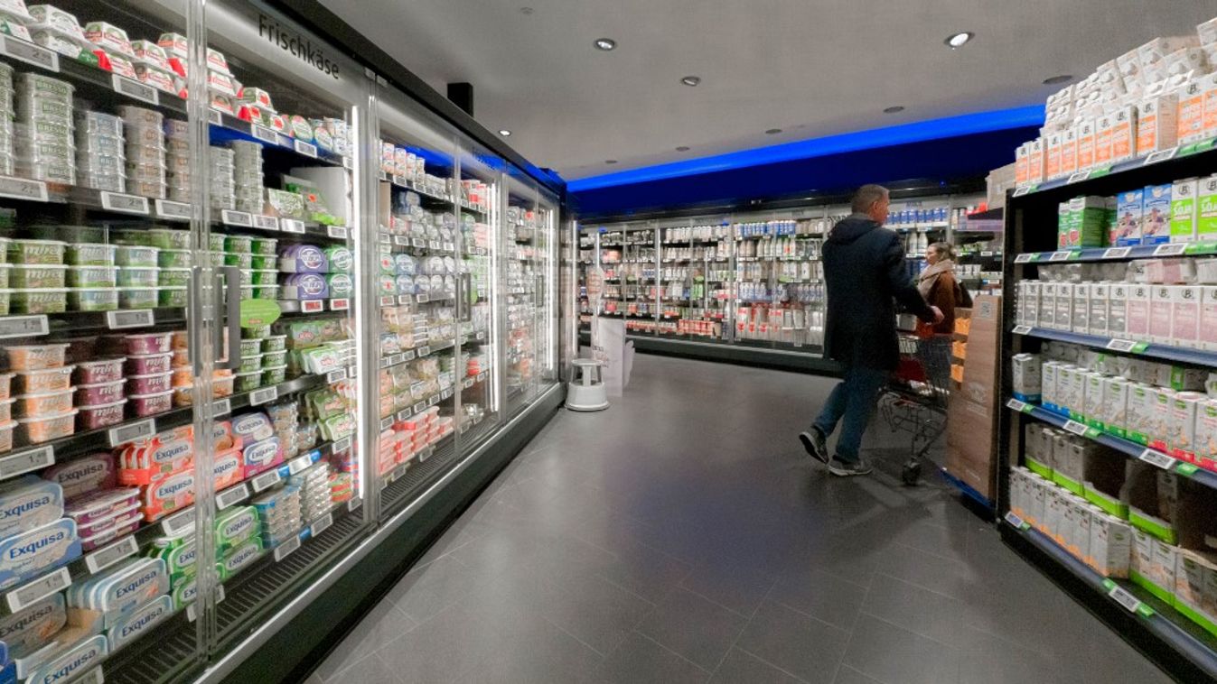 Dairy products in the supermarket német választás