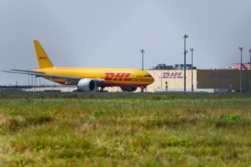 Freight hub Leipzig / Halle AirportDHL Boeing repülőgép, dhl, 