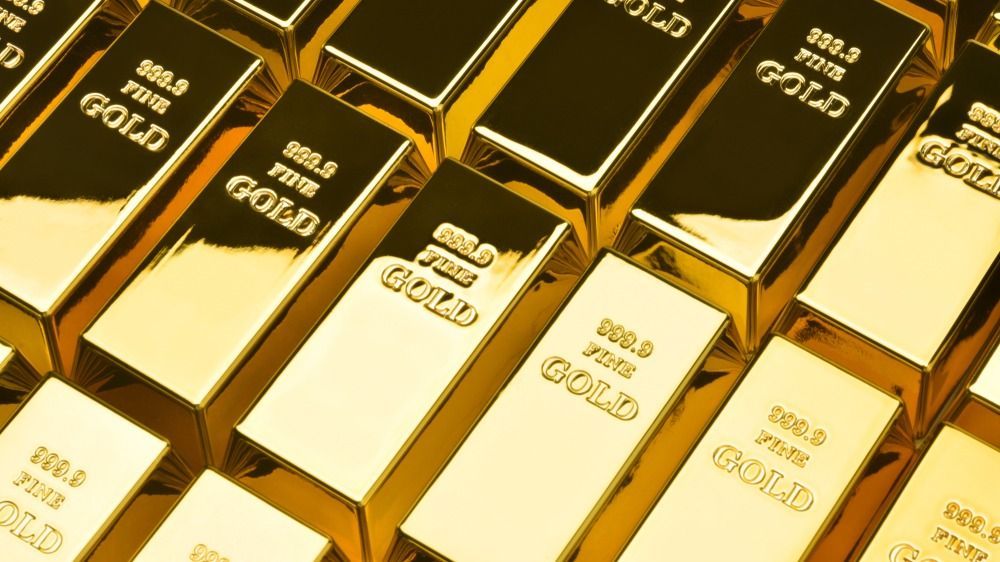Gold,Bars,In,A,Row.,Financial,Concepts., arany, 