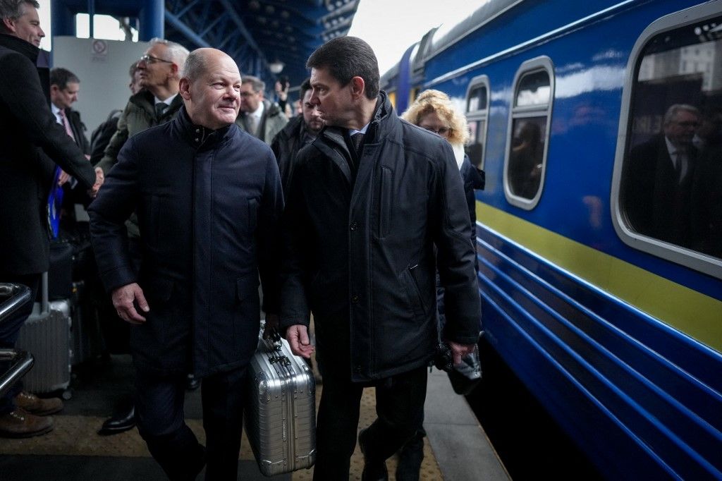 Federal Chancellor Scholz visits Ukraine, Ukrajna