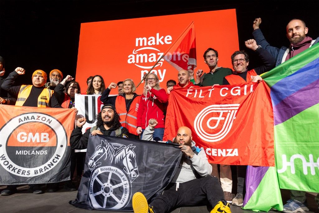 Amazon employees on strike in Bad Hersfeld