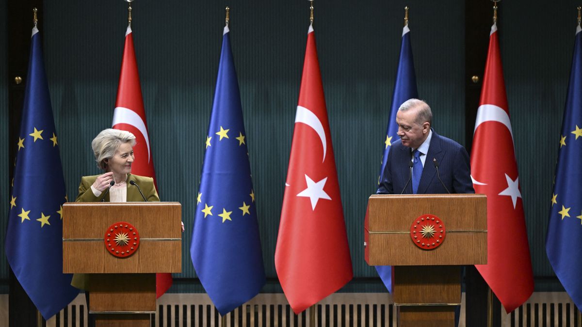 Recep Tayyip Erdogan - Ursula von der Leyen meeting in Ankara eu