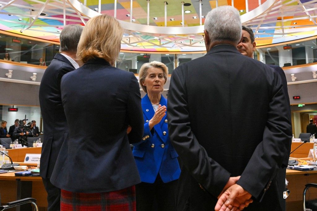 Az Európai Bizottság elnöke, Ursula von der Leyen (Fotó: AFP)