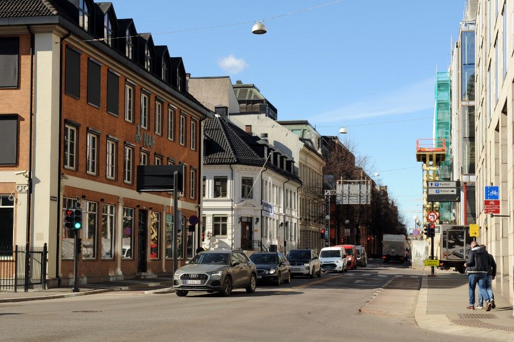 Traffic in Oslo Norvégia