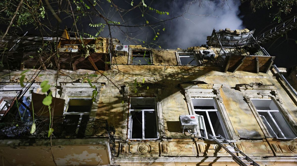 Consequences of Russian attack in Odesa