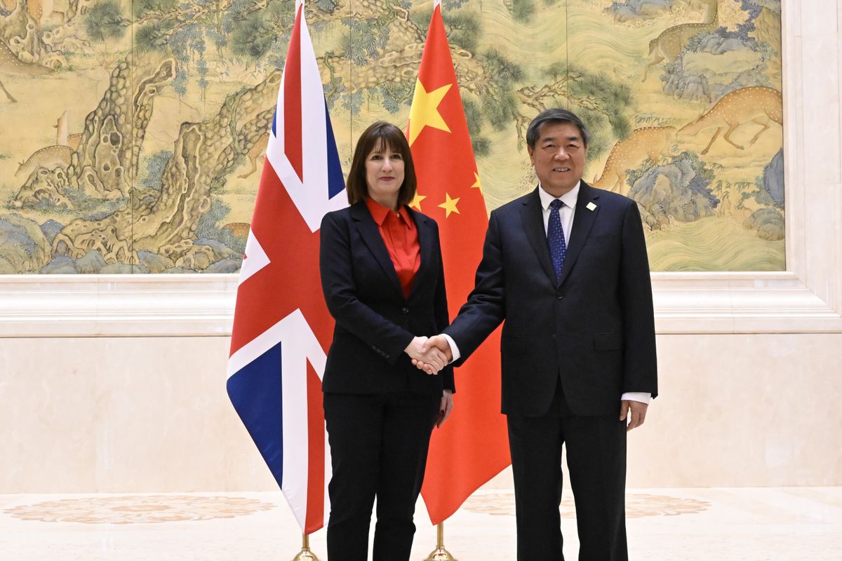 brit UK Chancellor of the Exchange Rachel Reeves In Beijing