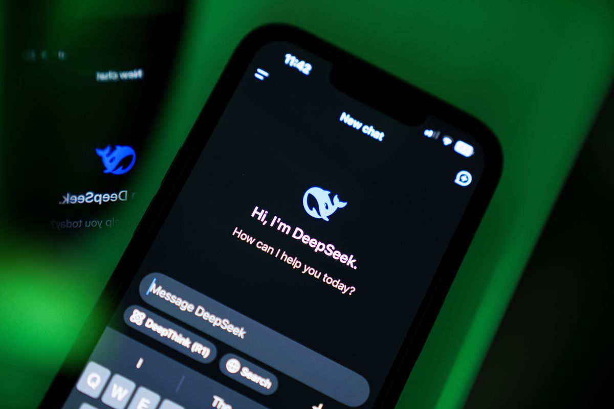 The DeepSeek app., mesterséges intelligencia