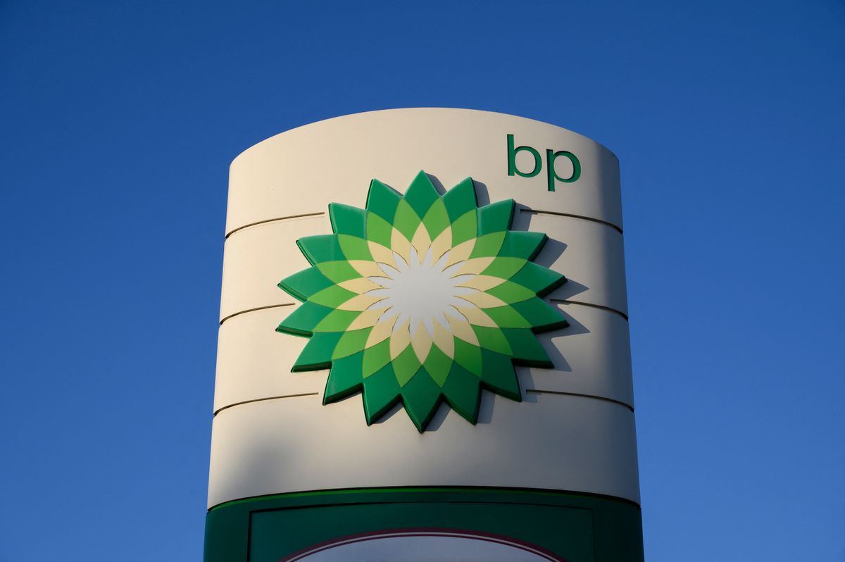 Oil And Gas Multinational Companies Signage. bp