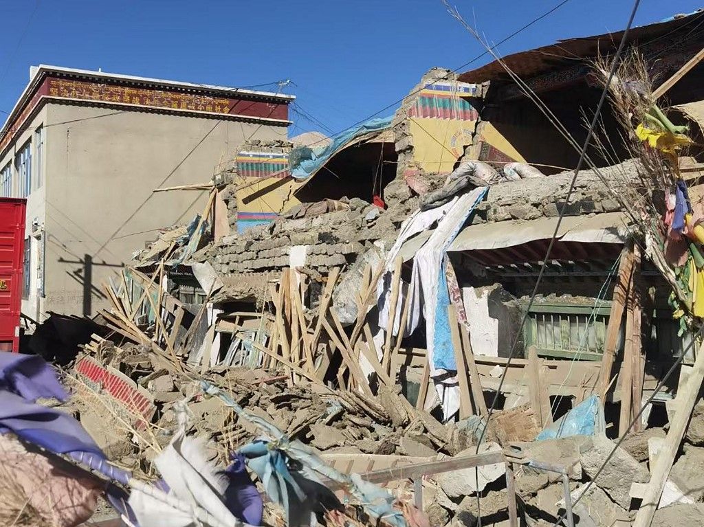 földrengés, tibet
