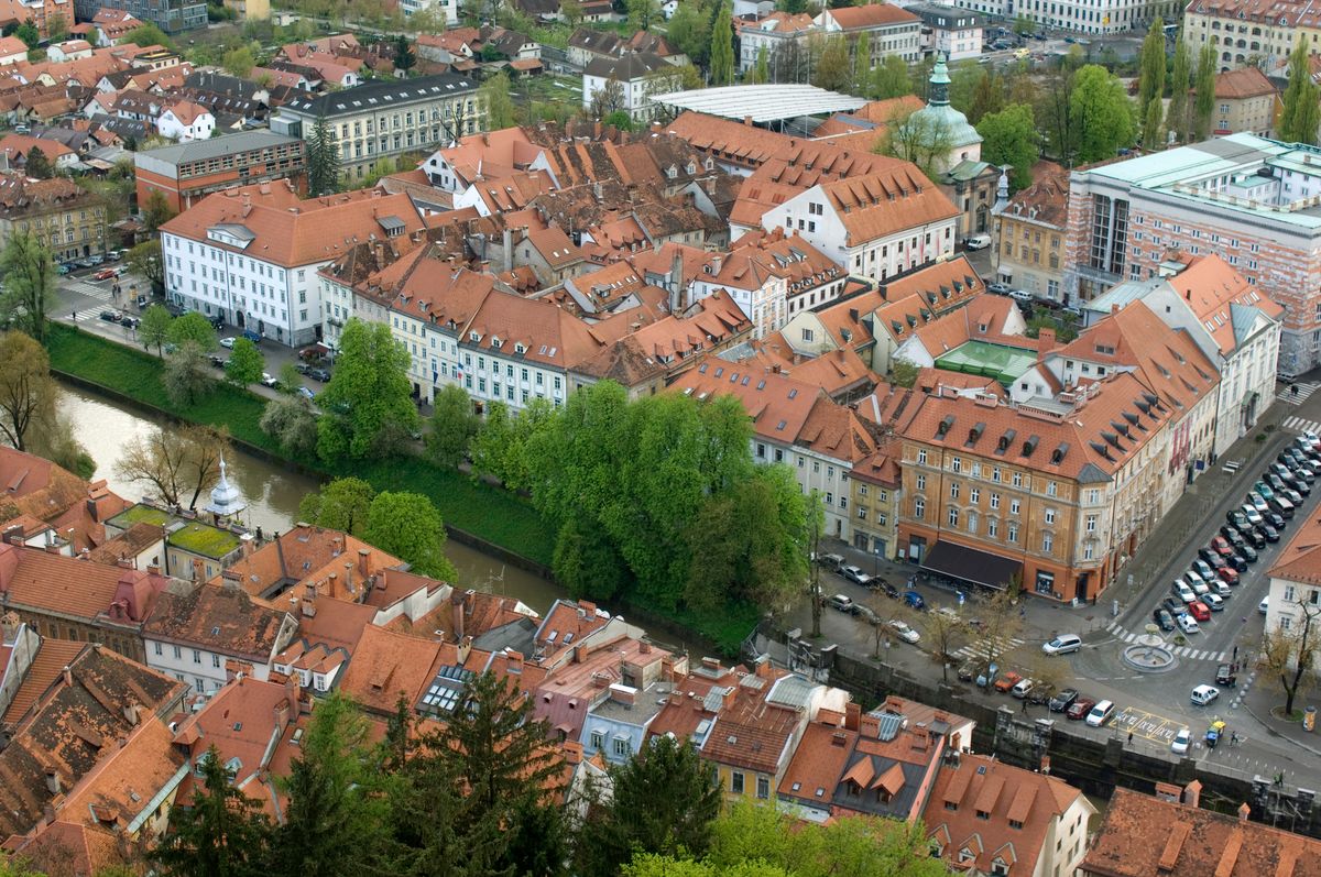 Lubiana. Ljubljana. Slovenia. Europe
Szlovénia, bombariadó
