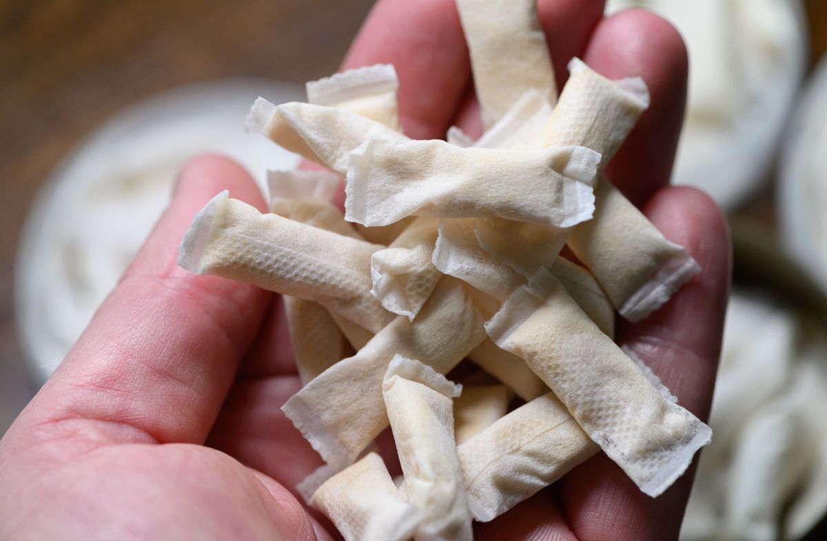 Tobacco-free nicotine pouches