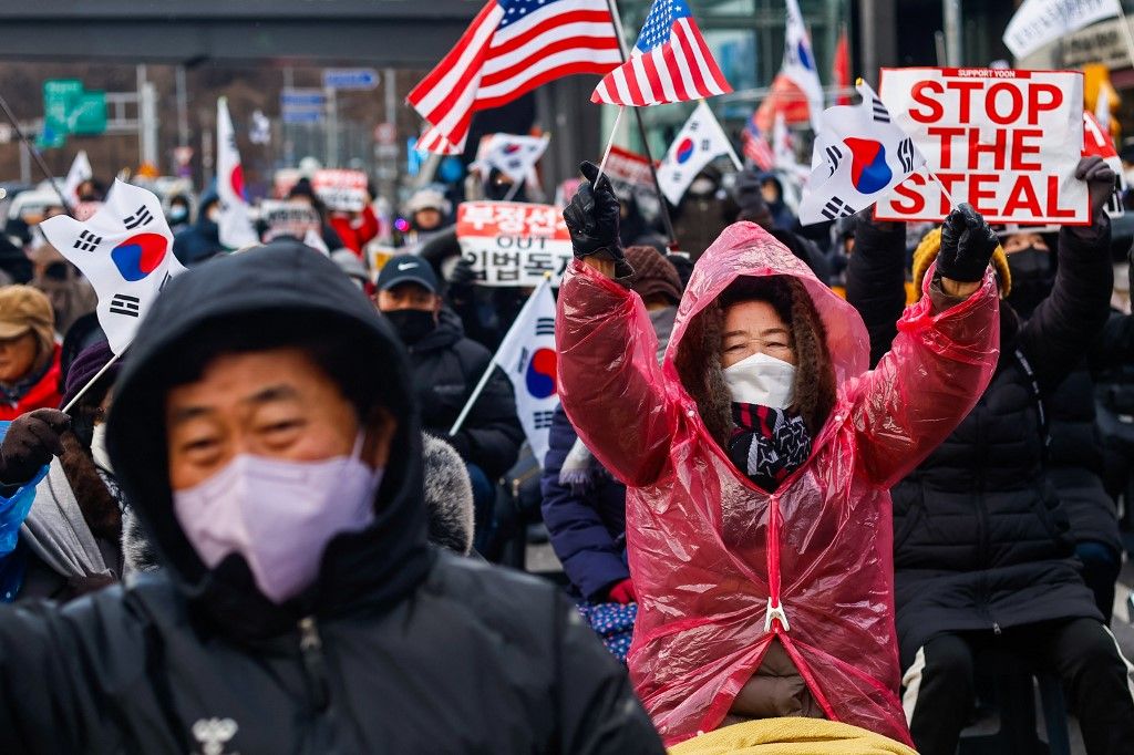 Demonstrations in support of South Korean president Yoon Suk Yeol continue