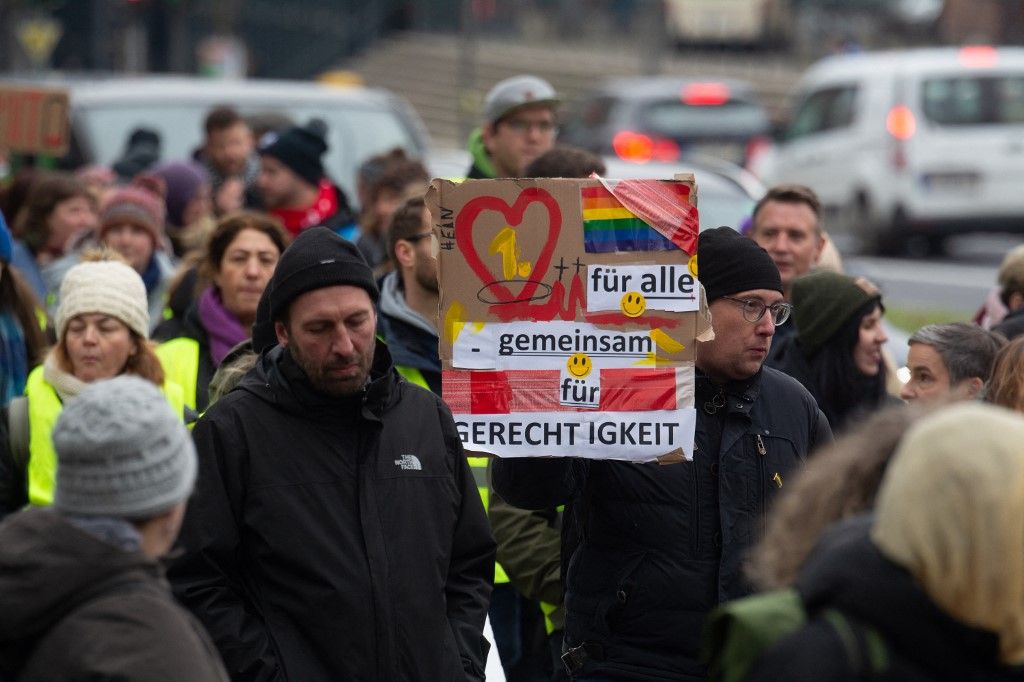Public Sectors Workers Go On Strike In Cologne, sztrájk
