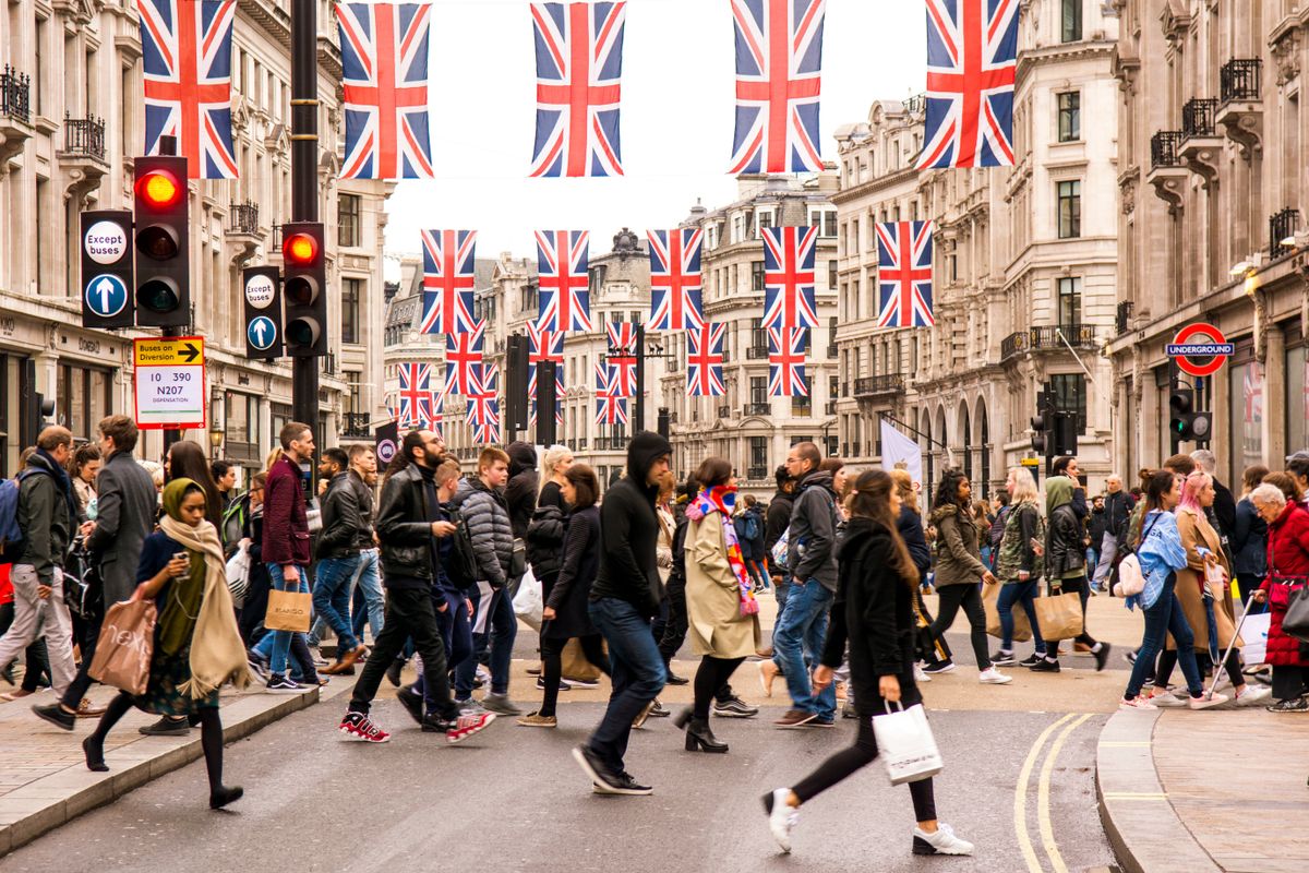 London-,May,,2018:,Busy,London,Street,Scene,At,Oxford,Circus
