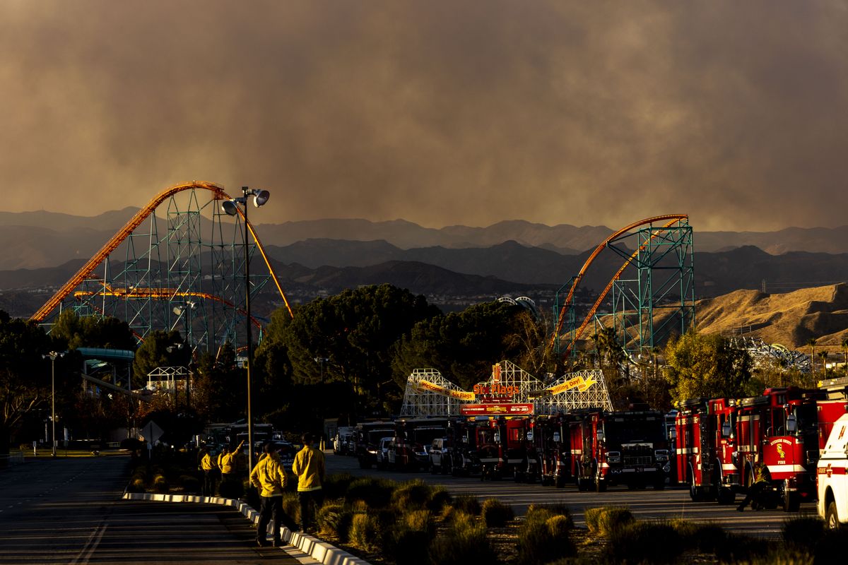 Hughes Fire Explodes North Of LA