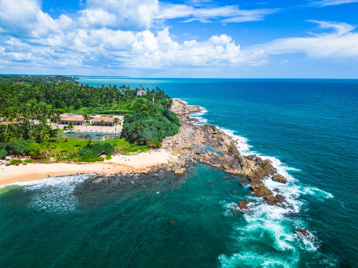 Silent,Beach,,Tangalle,,Sri,Lanka,,December,2023,Top,Aerial,Drone