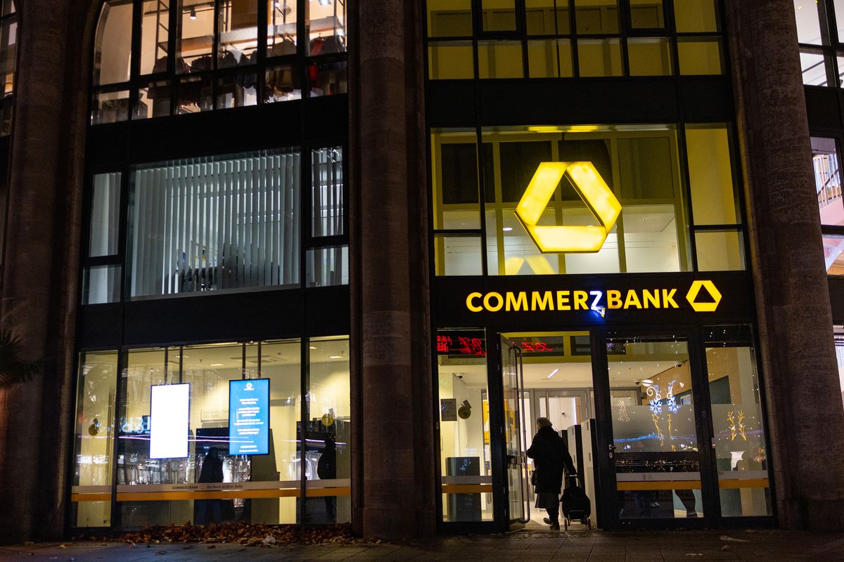 A Commerzbank branch in Berlin.
