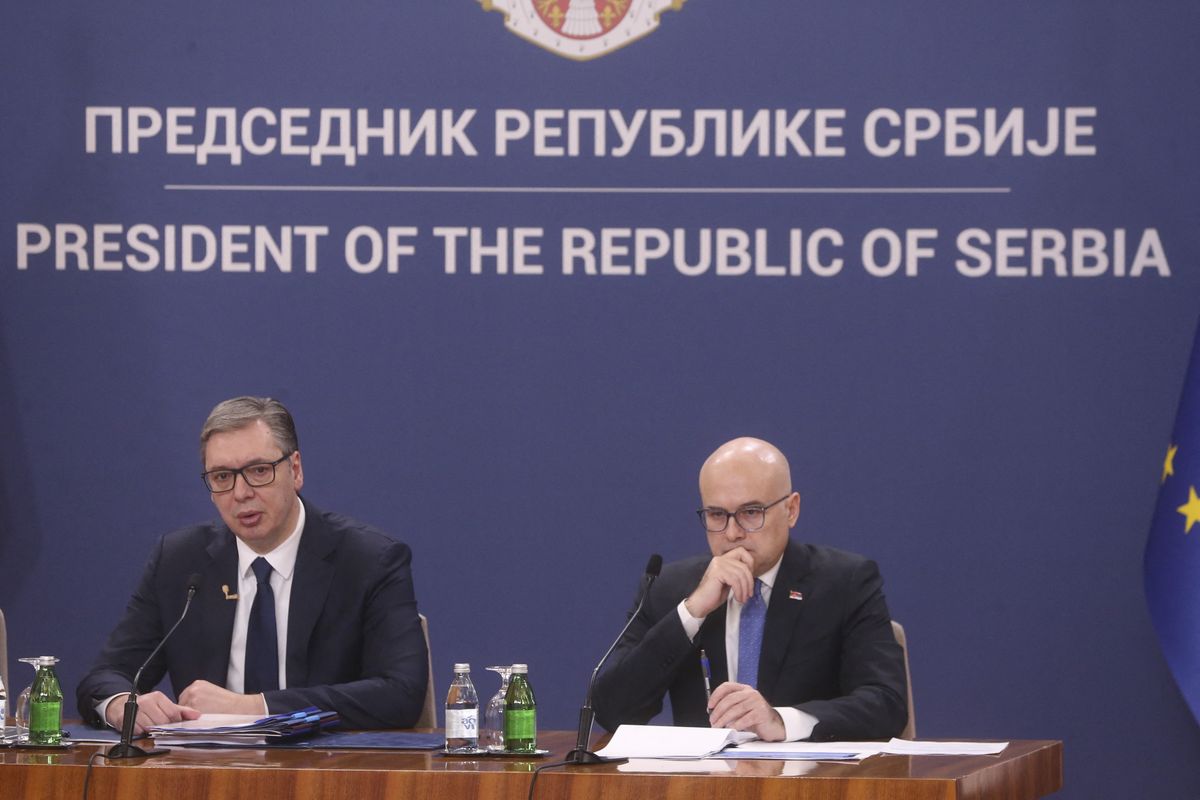 Serbian President Aleksandar Vucic addresses ongoing student demonstrations in Belgrade