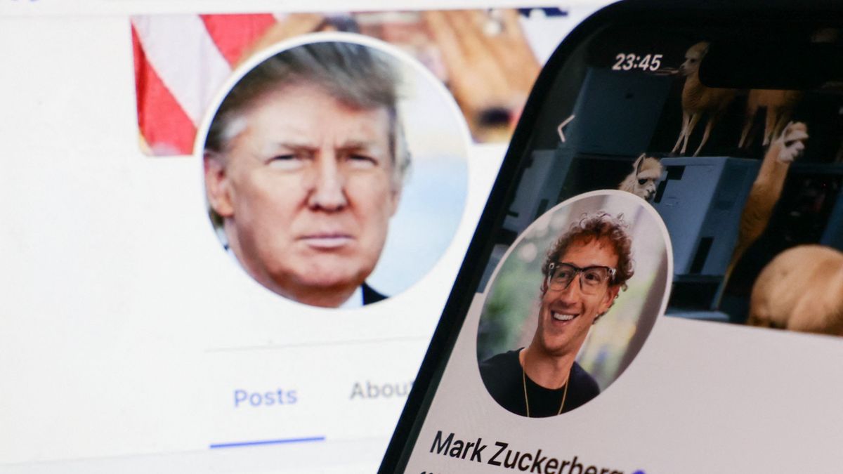 Donald Trump And Meta Photo Illustrations
