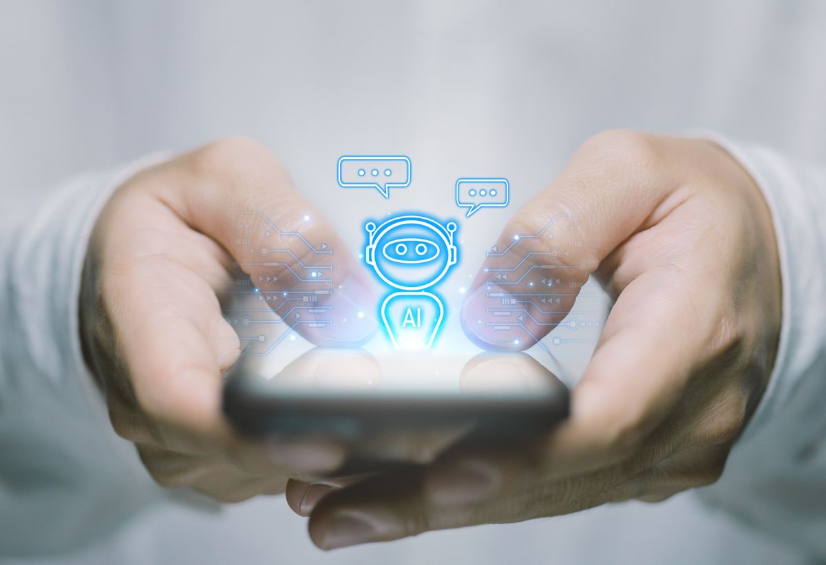 Businessman,Showing,Graphics,Ai,Chat,Application,,A,Digital,Chatbot,Assistant. mesterséges intelligencia qwen kínai 