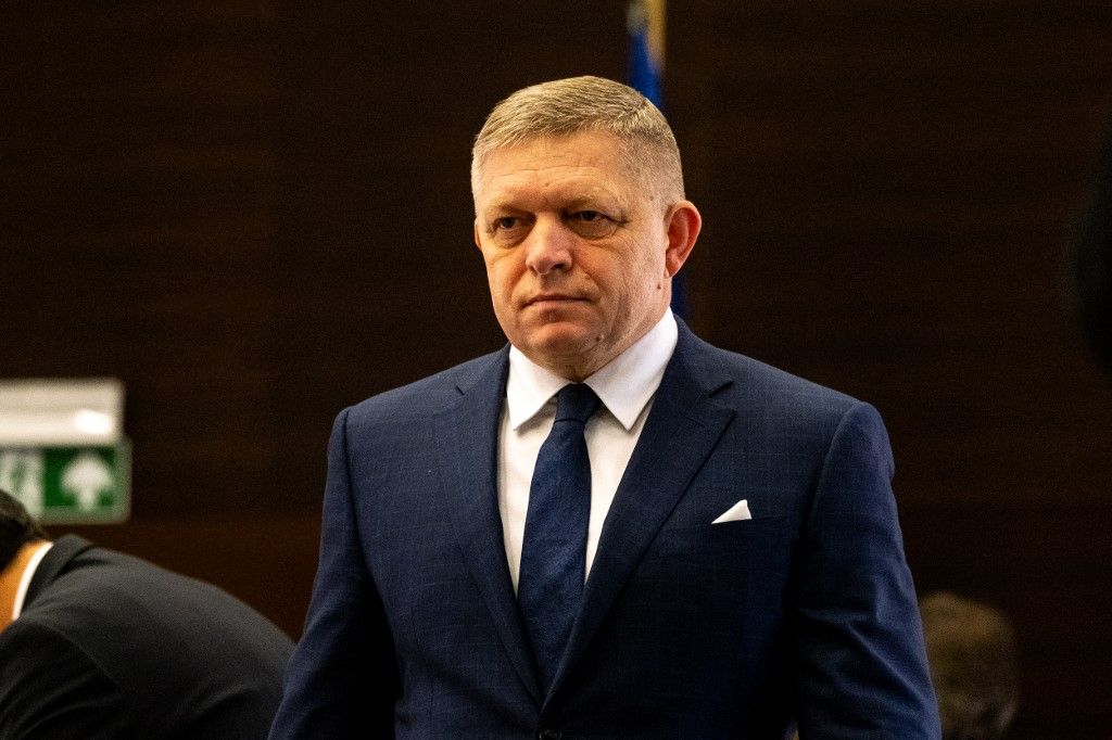 BRUSSELS-EUROPEAN-UNION-SUMMIT-DEFENCE
Robert Fico, Szlovákia