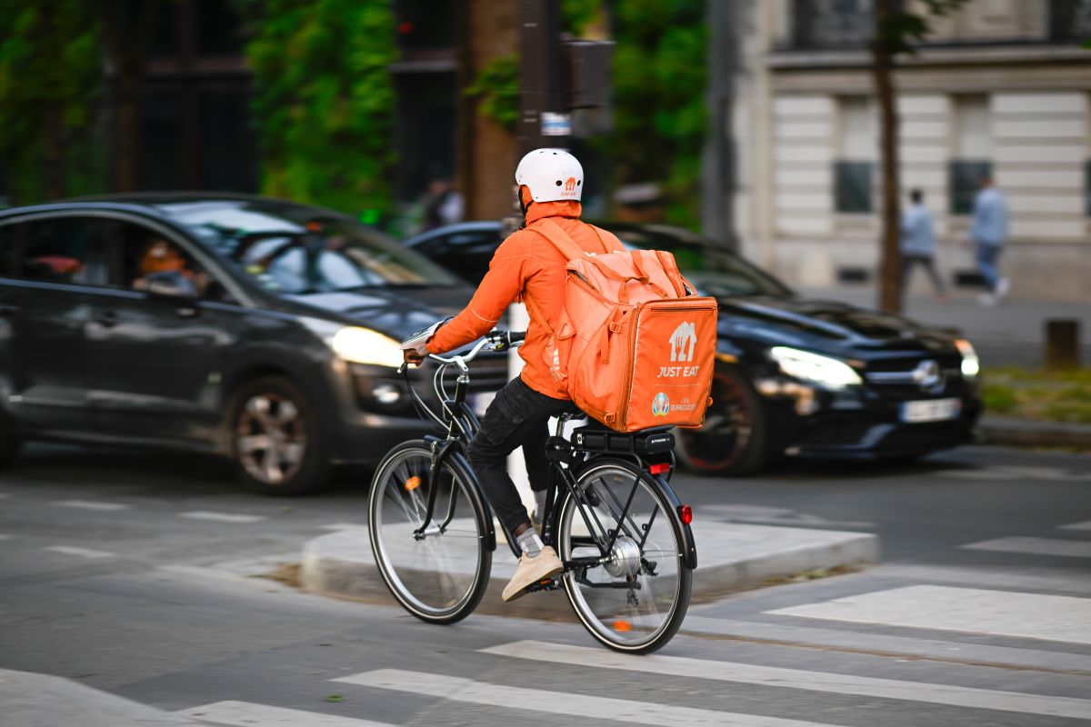Prosus A,Deliver,For,Just,Eat,On,His,Bike,Or,Bicycle.