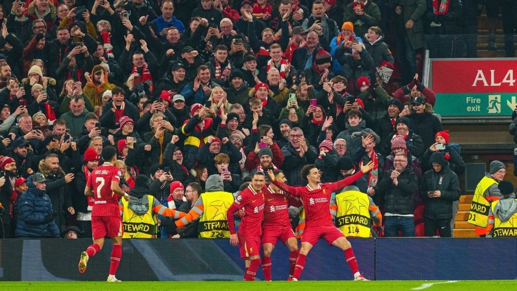 Liverpool FC v LOSC Lille - UEFA Champions League 2024/25 League Phase MD7 Bajnokok Ligája bevétel futball foci labdarúgás Szoboszlai Dominik
RTL GVH