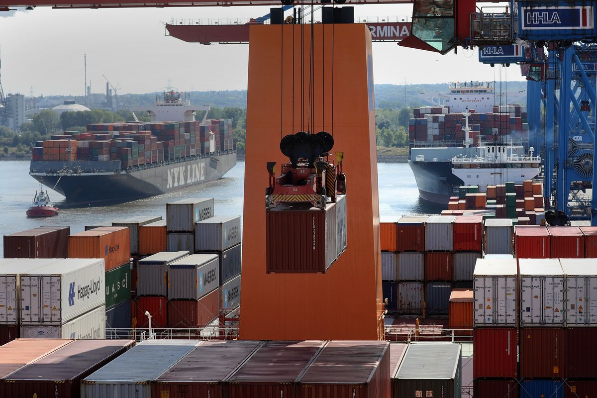 Hapag Lloyd AG At Hamburg Port As Container Shipping Peaks