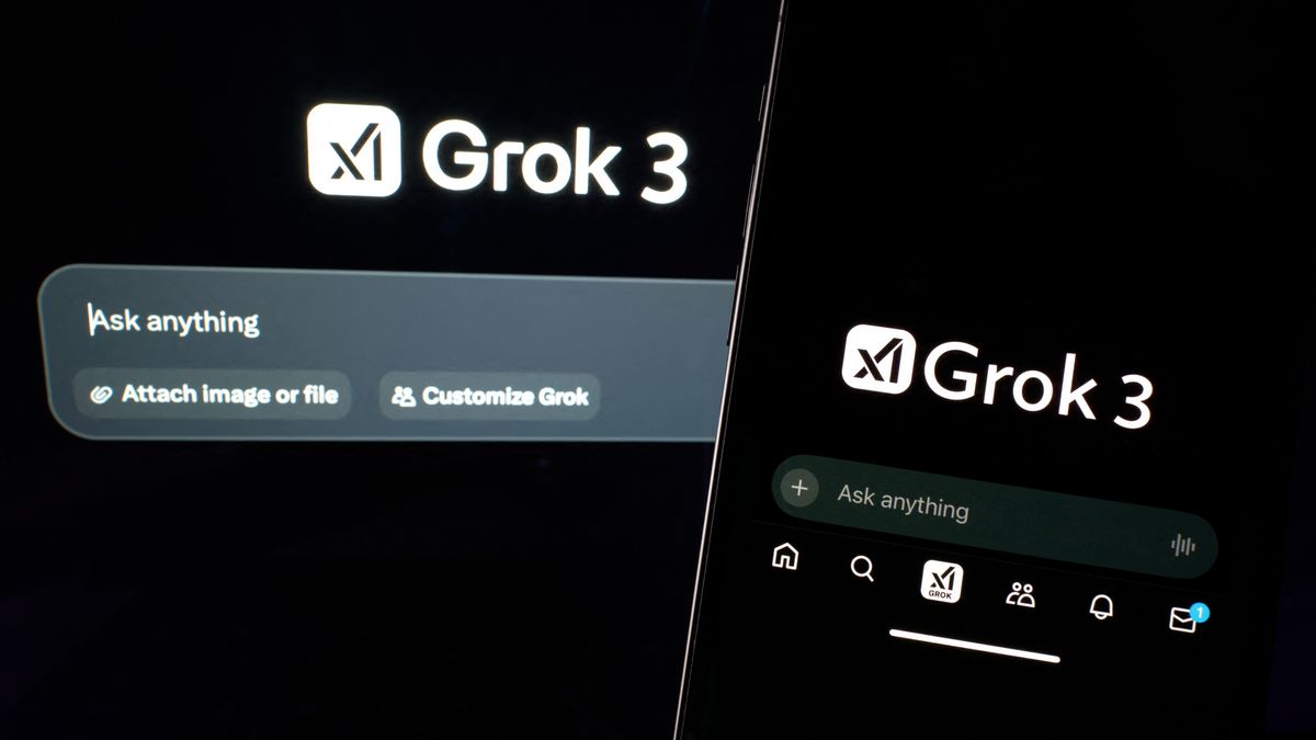 Interface Of The New Grok 3 Presented By XAI