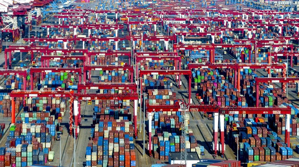 Qingdao Port in Shandong