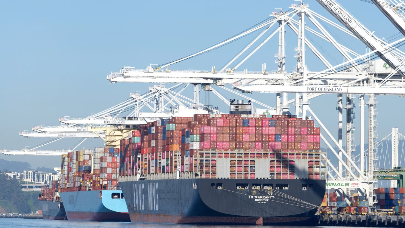 Oakland,,Ca,-,Feb,28,,2024:,Multiple,Cargo,Ships,Docked, Donald Trump