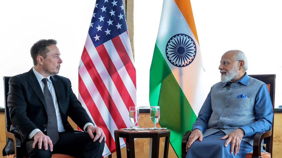 Indian Prime Minister Narendra Modi in United States elon musk