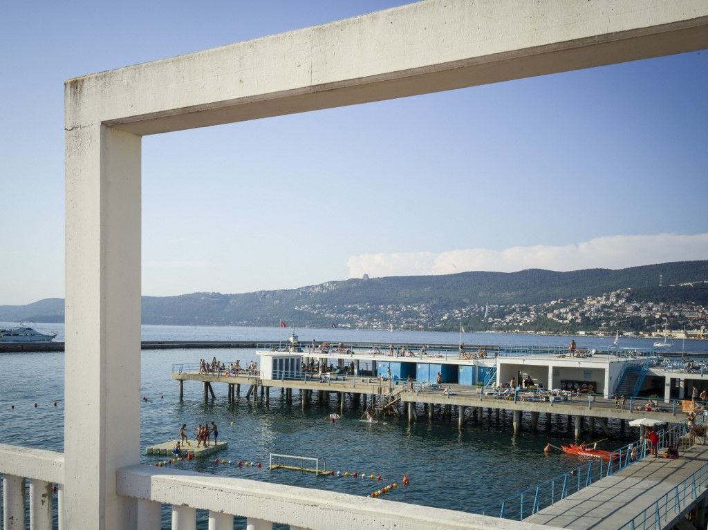 ITALY - TRIESTE, THE AUSSONIA SWIMMING POOL