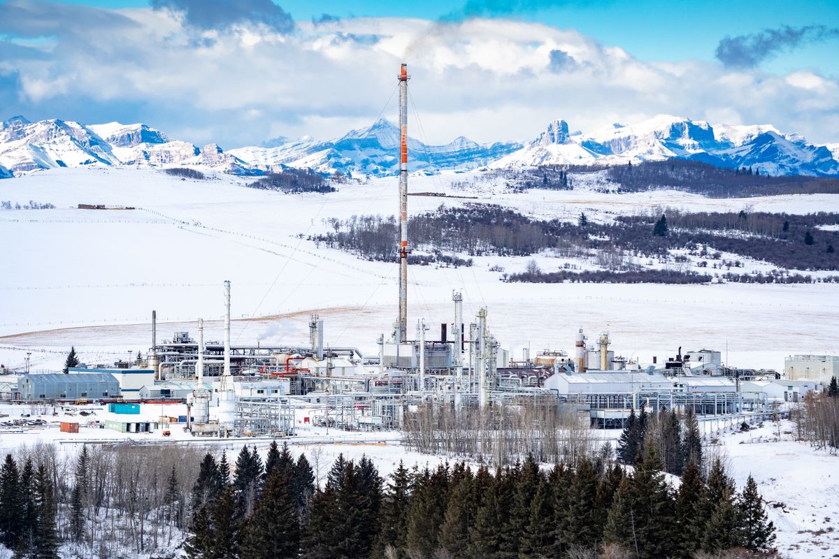 Rocky,View,County,Alberta,Canada,,January,24,2024:,Gas,Plant