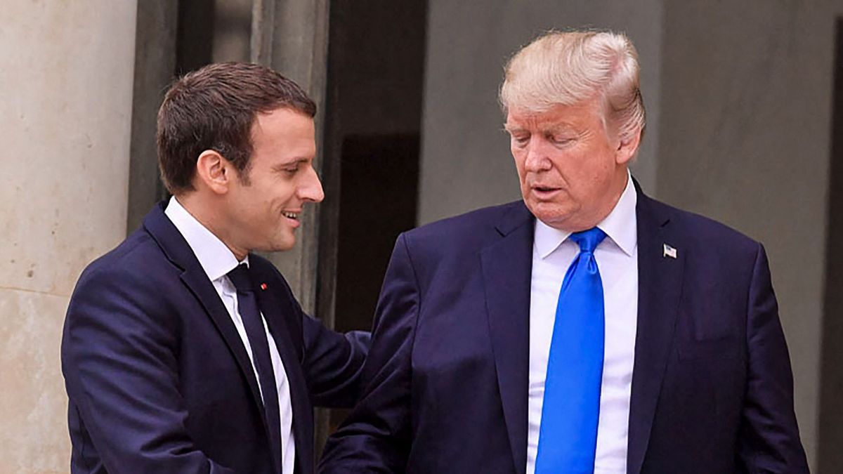FRANCE - DILPOMACY - ELYSEE PALACE - TRUMP