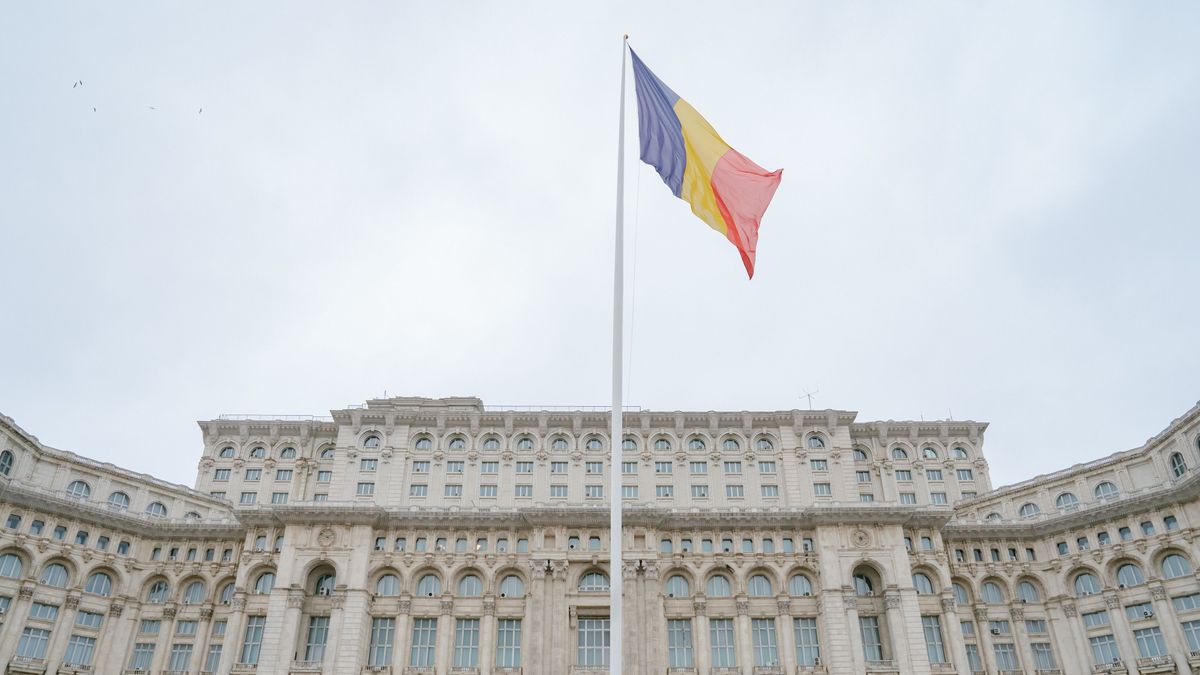 Parliament in Bucharest, Romania.