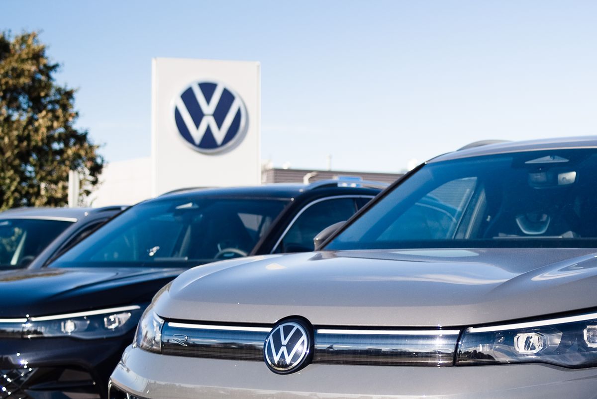 Riga,,Latvia,–,October,7,,2024:,New, Volkswagen ,Cars,On