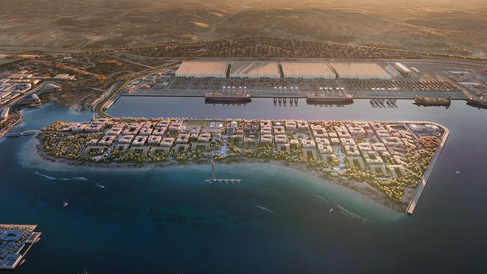 Neom Oxagon
okos város
mesterséges intelligencia
megaváros, Szaúd-Arábia