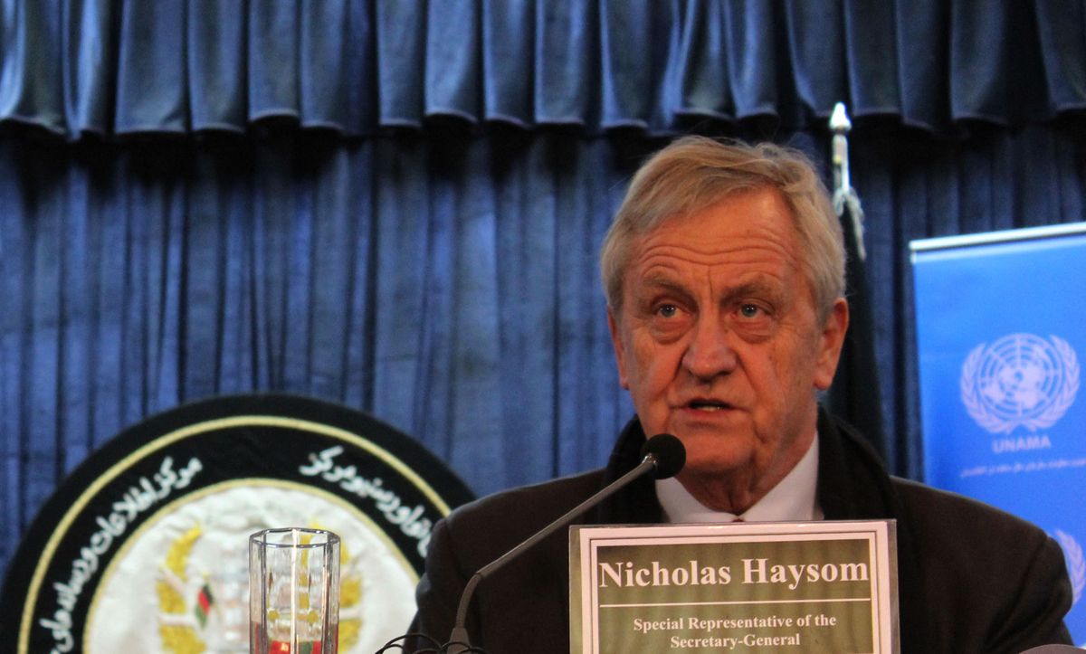 Nicholas Haysom, az UNMISS vezetője
ENSZ, Dél-Szudán