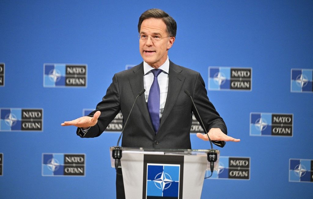 NATO Secretary General Mark Rutte holds press conference during Defense Ministers' meeting in Brussels  Ukrajna NATO Mark Rutte