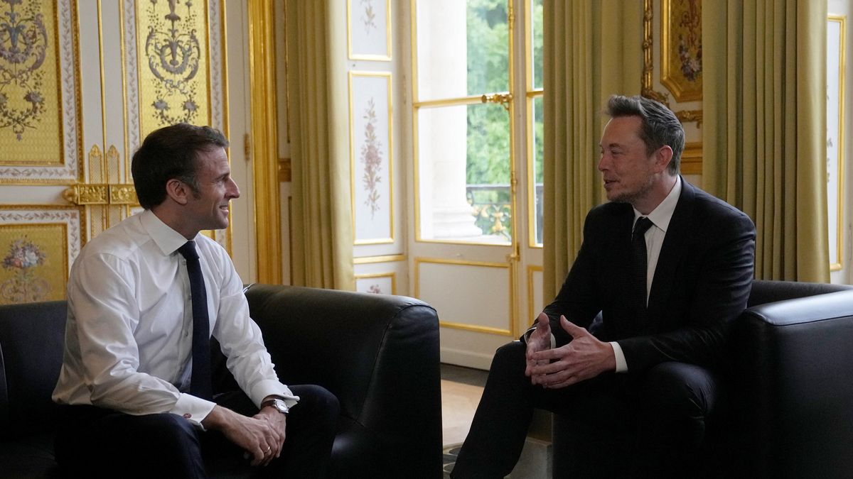 Emmanuel Macron Elon Musk