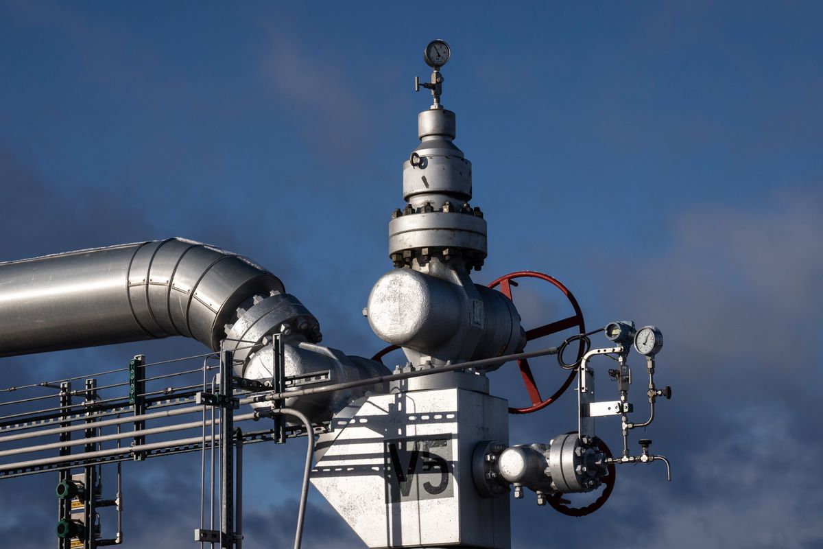 A gas storage facility. Gazprom