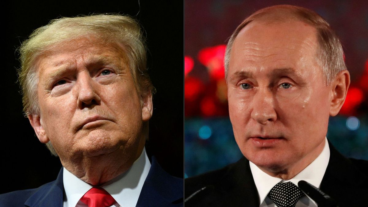 Donald Trump amerikai elnök és Vlagyimir Putyin orosz elnök
