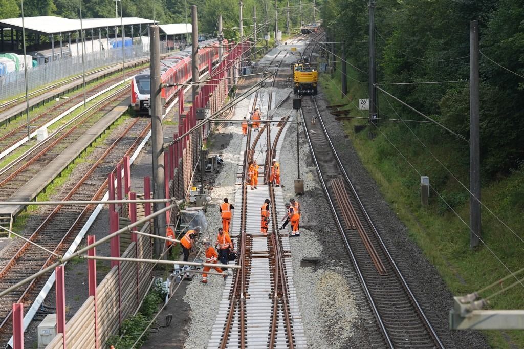 Rail construction work between Hamburg and Berlin