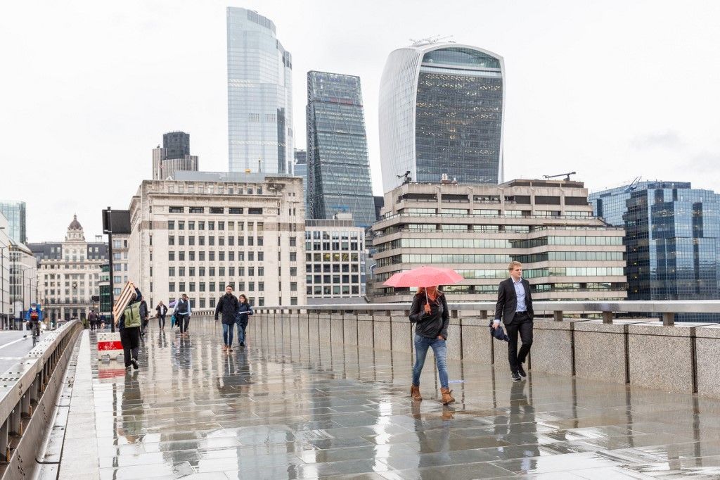 City Of London Largely Abandoned Amid Coronavirus New York és London a világ vezető pénzügyi központjai